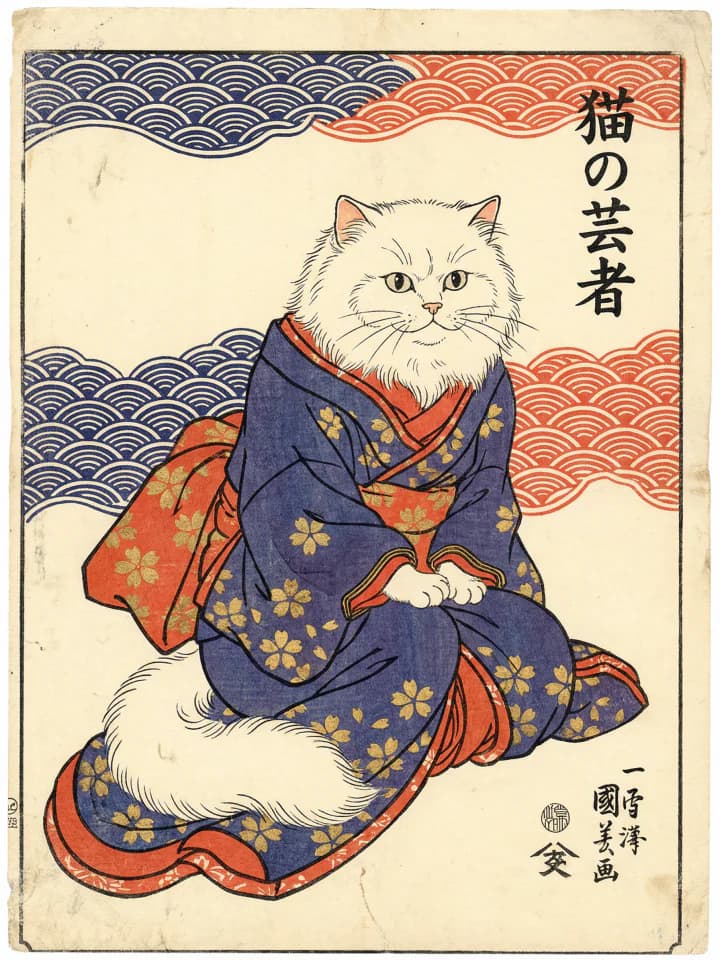 浮世絵風のサンプル作品