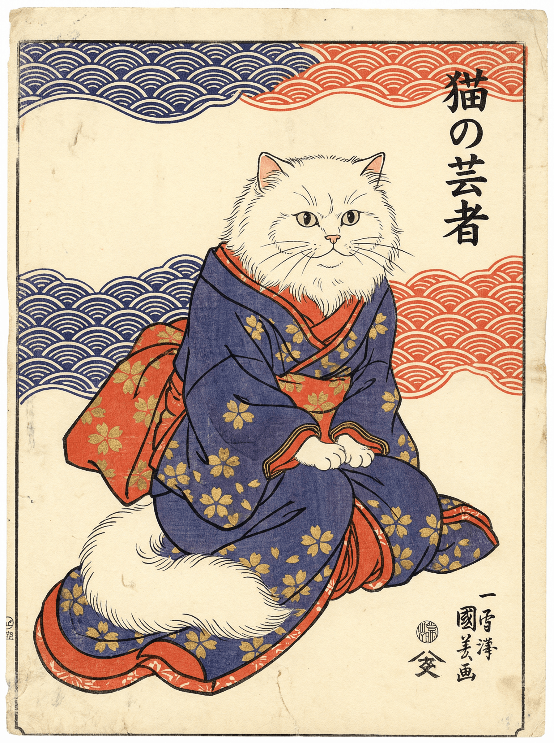 浮世絵風のサンプル